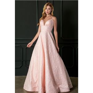 Pink Bicici & Coty Size 2 Ball gown dress